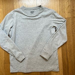 Lands' End Long Sleeve Gray Heather Tshirt